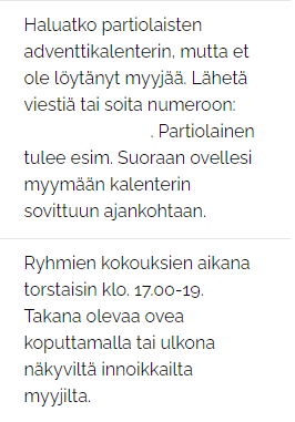 ruutukaappaus adventtikalenteri.fi/myyntipaikat sivulta