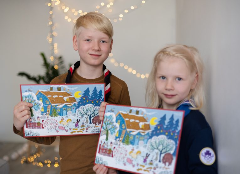 Partiolaiset pitelevät vuoden 2022 adventtikalenteria